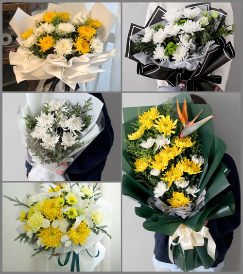 广东清远市佛冈县石角镇白事花束代送